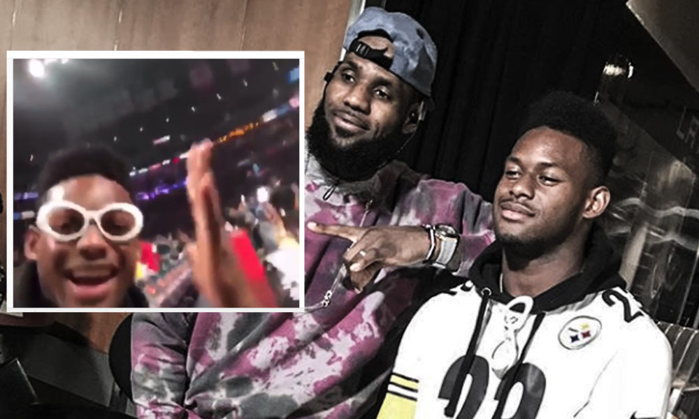 [WATCH] JuJu Smith-Schuster Loses It After LeBron James Slaps His Hand