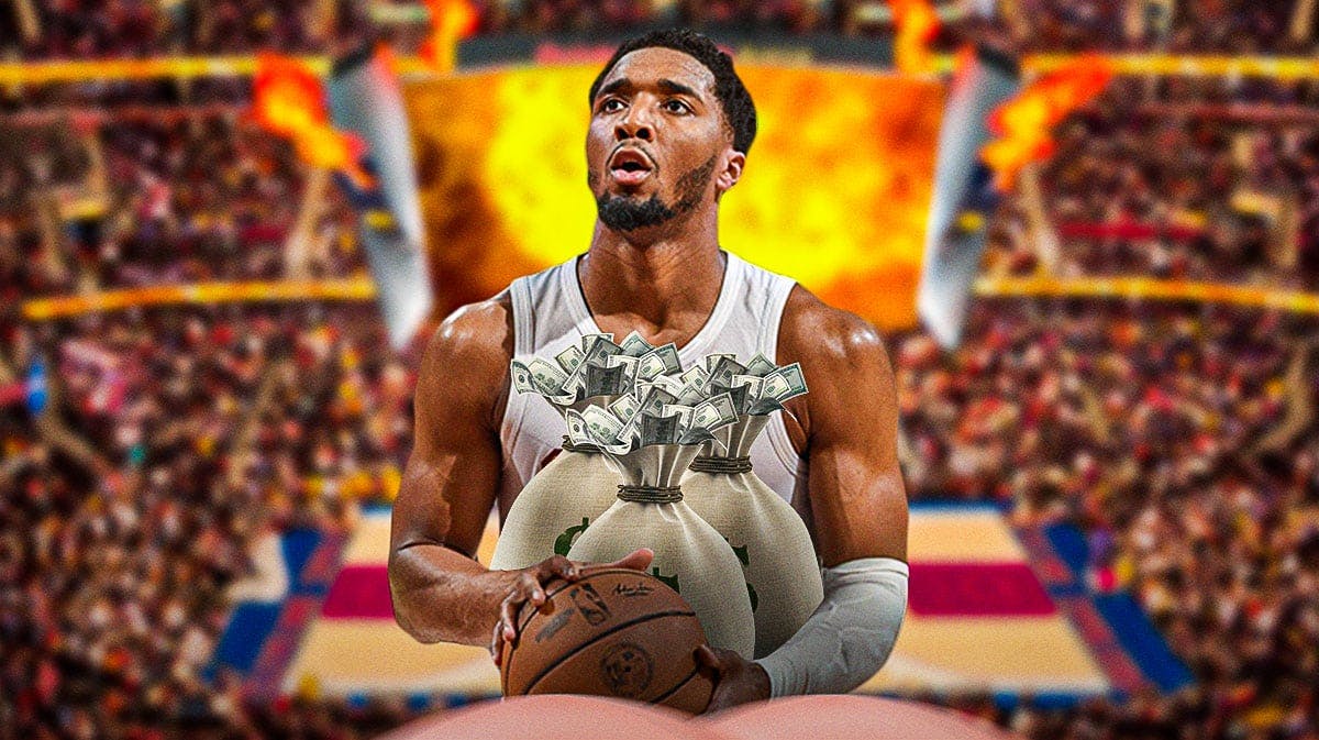 Cavs' Donovan Mitchell carrying many money bags
