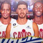 Cleveland Cavaliers, Cavs bench, Georges Niang, Isaac Okoro, Caris LeVert