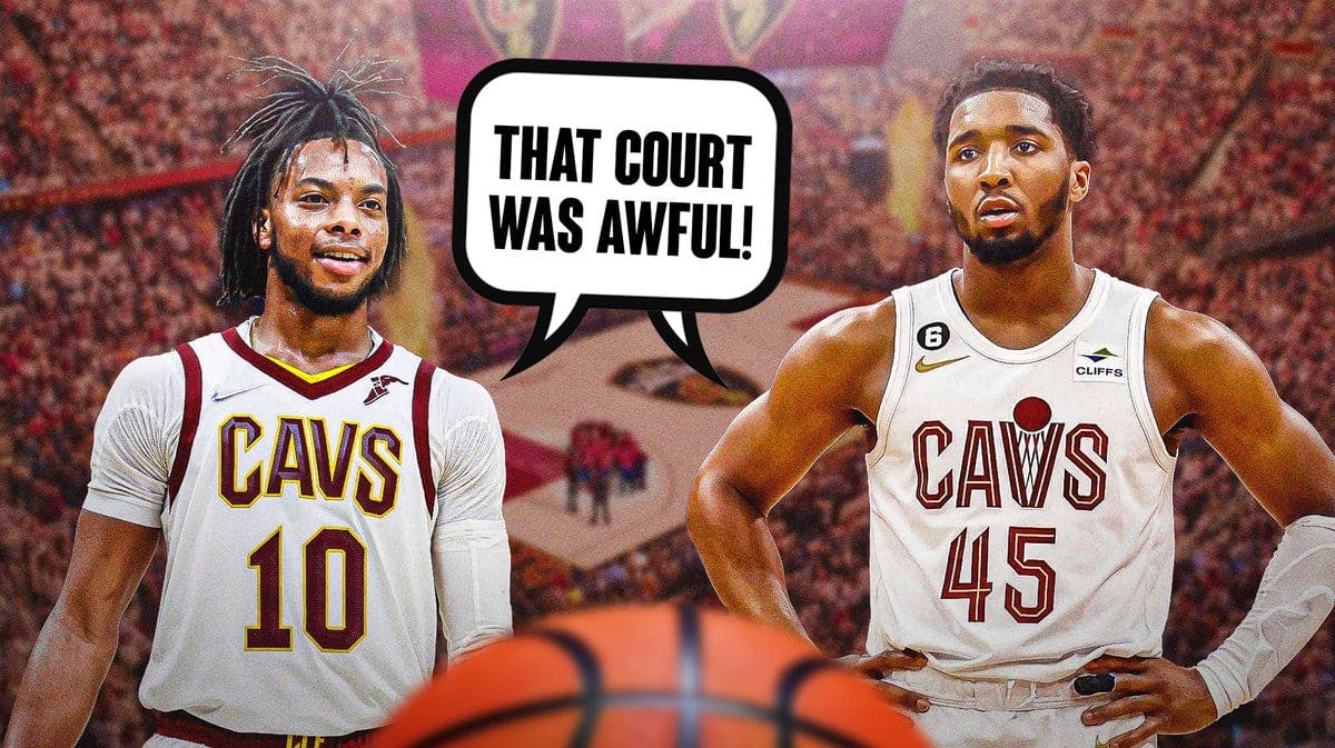 The Cavs players did not like the Pacers In-Season Tournament court very much
