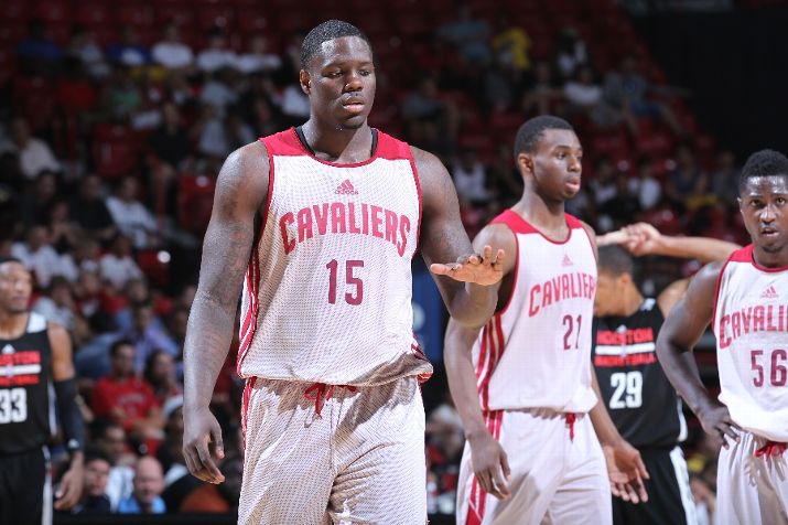 Anthony Bennet struggled to maintain his hot start as the Cavaliers lose to the Rockets in NBA Summer League. (Photo by Jack Arent/NBAE via Getty Images)