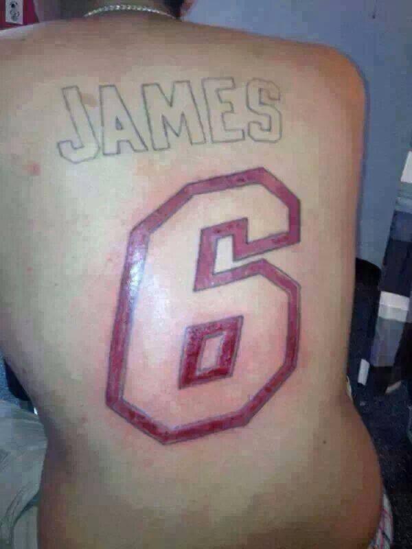 LeBron James meets a giant back tattoo of himself  SBNationcom