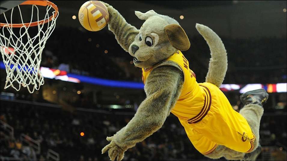 Cavaliers mascot Moondog is usually the life of the party at The Q. But for now, he's under the weather.