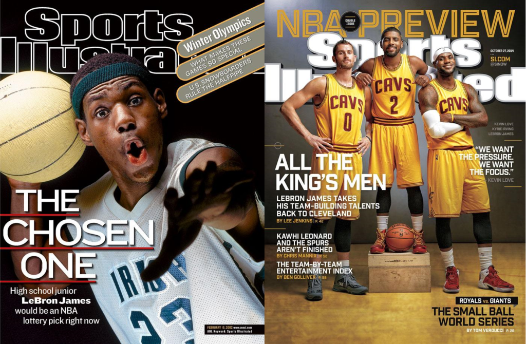 lebron james first sports illustrated cover