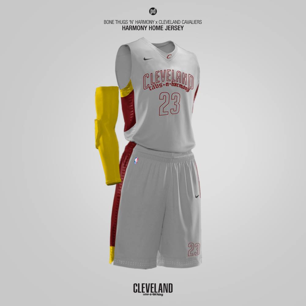 Cleveland Hip Hop Themed Alternate Home Jersey Design