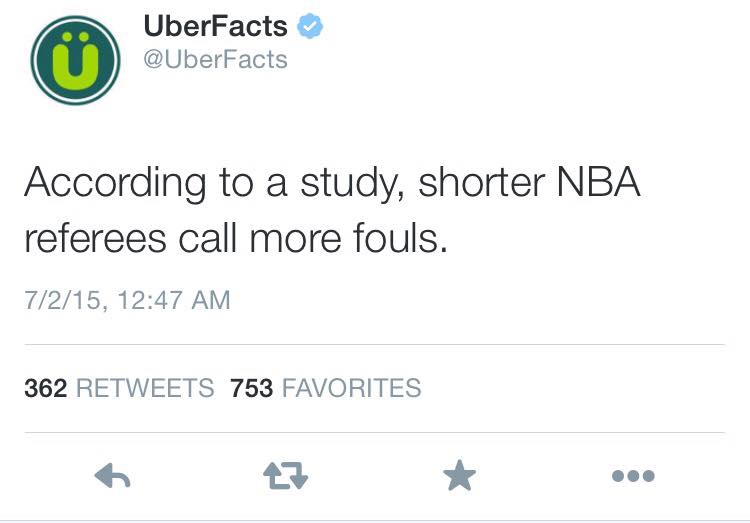 Shorter NBA REf