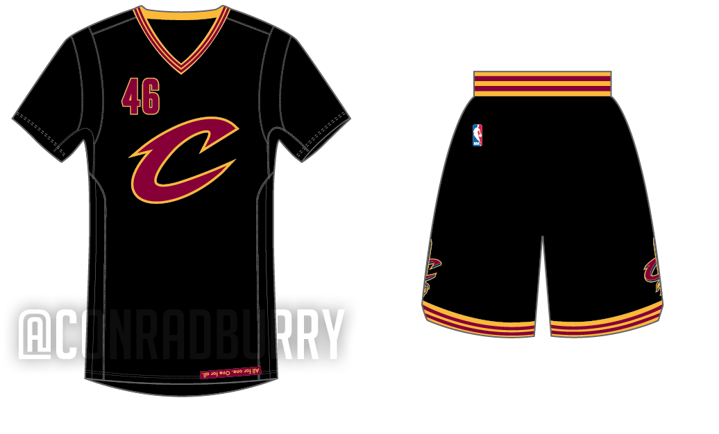 cleveland cavaliers new black jersey
