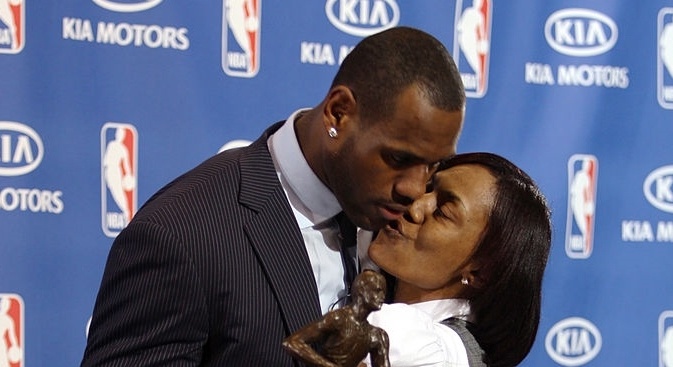 who is lebron james mother