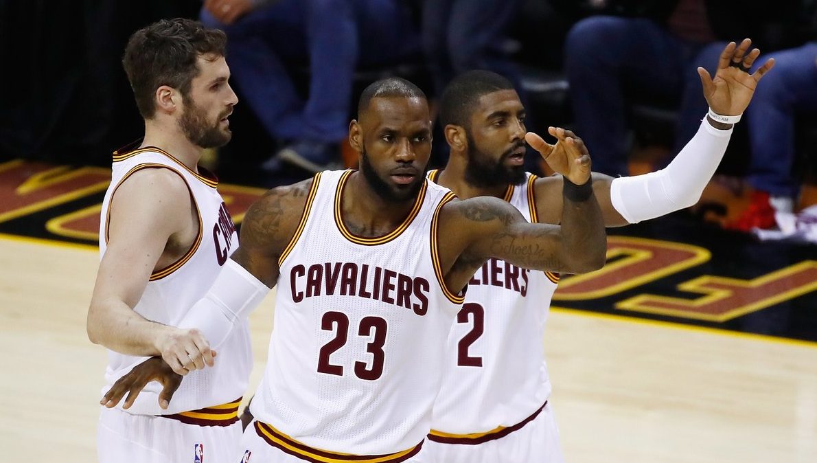 LeBron Kyrie Irving Kevin Love Cavs Warriors Game 4