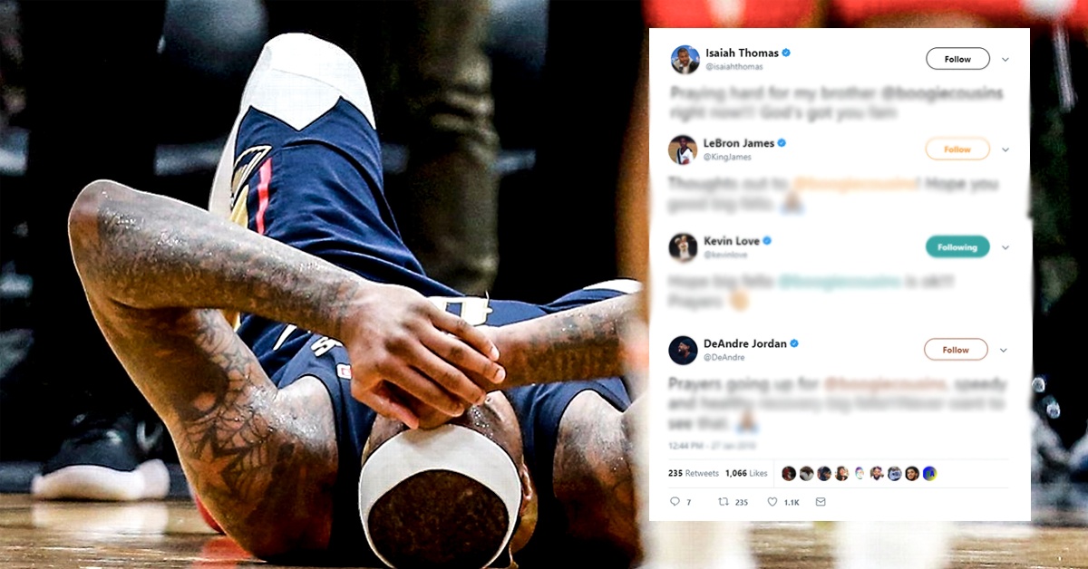 Pelicans' DeMarcus Cousins tears Achilles, reportedly out for season