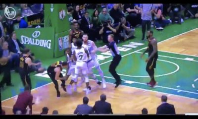 Cavs Celtics fight