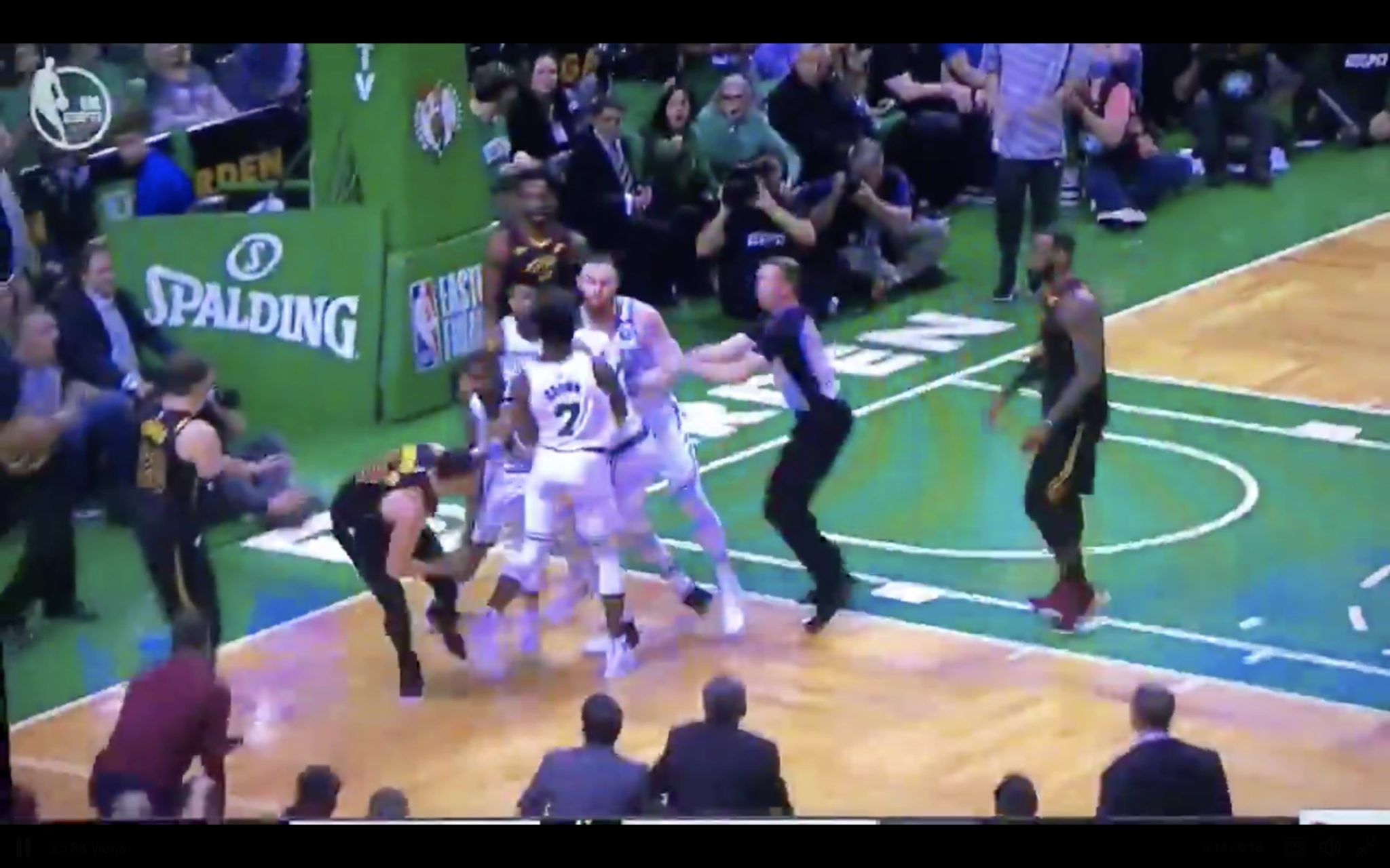 Cavs Celtics fight