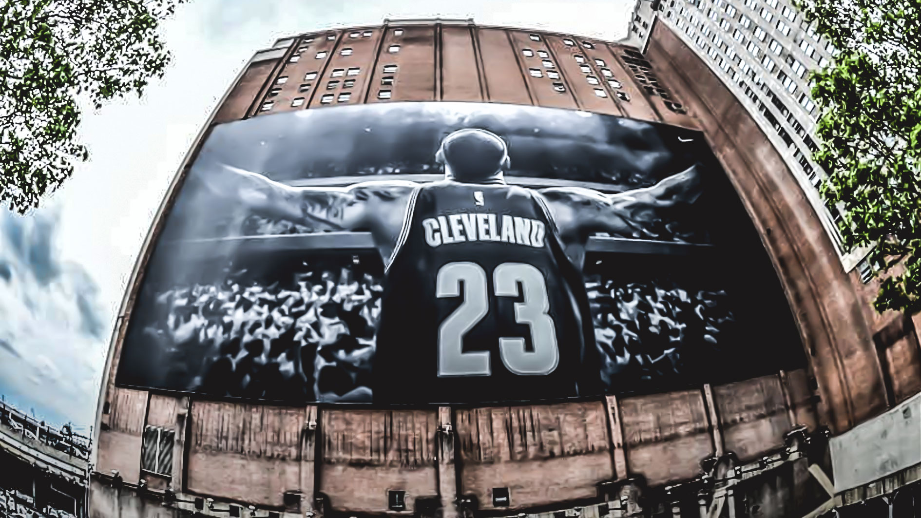 lebron james cleveland poster