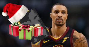 George Hill, presents