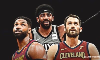 Cavs, Tristan Thompson,, Kevin Love, Kyrie Irving, Nets